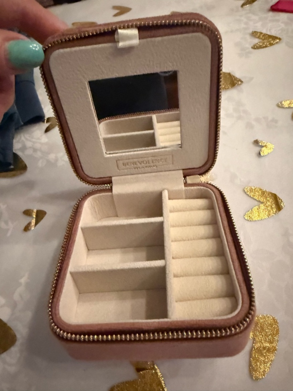 Benevolence Jewelry Travel Case - Blush Pink